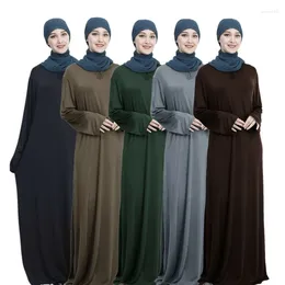 Ethnic Clothing 15 Colors Middle East Prayer Dress Muslim Islamic Women Abaya Kaftan Arab Robe Ladies