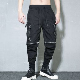 Abnehmbare Multi-Pocket-Cargohosen Männer Haruku Hip Hop Streetwear Joggers Hosen Mann Elastic Taille Techwear WB377