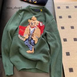 RL Polo Ralph Hoodie Tasarımcı Kadın Örgü Bear Sweater Polos Kazak Nakış Moda Örgü Sweaters Uzun Kollu Sıradan Polo 2439