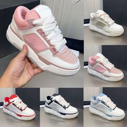 Designer MA-1 Bread Casual Shoes Couple Sneaker Leather Round Toe Front Lace-up Fastening Trainers Chunky Rubber Sole Platform Shoe With Box 503