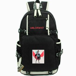 Sage backpack Valorant daypack Sentinel school bag Game Love packsack Print rucksack Casual schoolbag Computer day pack