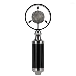 Microphones Professional Condenser Wired Vintage Recording Studio Microphone For Live Broadcast Black Easy Instal To Use