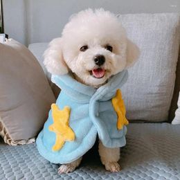 Dog Apparel Pet Clothes Super Soft Wear Resistant Fleece Thickened Dogs Cloak Winter For Autumn
