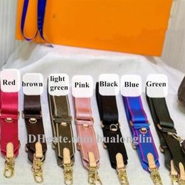 Fashion Designer Woman bag strap belt straps handbag purse original box with letters flowers hook hanger whole discount262p