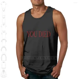 Men's Tank Tops You Died! Custom Design Print For Men Women Gift Cotton Cool Dark Souls Died From