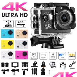 Sports & Action Video Cameras Sports Action Video Cameras 4K Tra Hd Original Camera 1080P30Fps Wifi 2.0-Inch Sn 170D Waterproof Underw Dhvzt