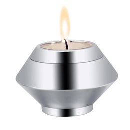 Stainless steel oval cremation jewelry Human pet ashes cremation urn funeral memorial candle holder ashes jar223g