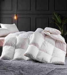 Luxury Bedding Duvet Insert White Goose Down All Season Warmth Quilted Comforter Blanket Twin Full Queen size6317310