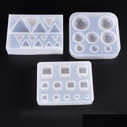 Moulds Irregar Geometry Sile Moulds Round Triangle Cube Epoxy Resin Mods Jewellery Craft Diy Making Supplies Uv Drop Delivery Je Dhgarden Dha6L