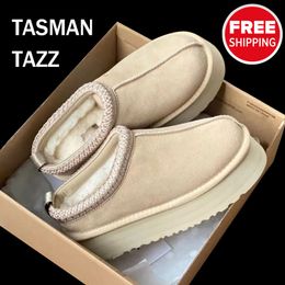 Designer Tasman UG Slides Women Mens Tazz Slippers Ultra Mini Platform Boot Australia Les Petites Suede Winter Luxury Wool Shoes DESIGNERORIGINAL016