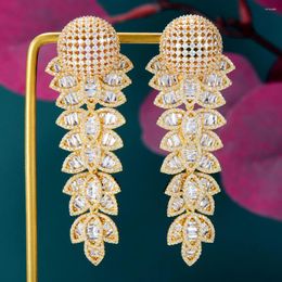 Dangle Earrings SORAMOORE High Quality Luxury Long For Women Lady Girl Party Show Daily Fashion Bridal Wedding Jewellery