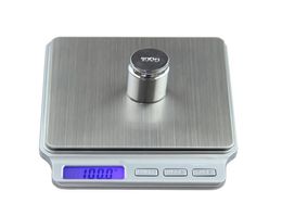 Digital Pocket Gram Scale 2000g x 01g Kitchen Cooking Weighing Tools Electronic Balance Weight Scale Stainless Steel Platform T204767036