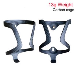 Ultralight 3k full Carbon Fibre Water Bottle Cage MTBRoad Bicycle Botellero Carbono Bike Bottle Holder 13g 231220