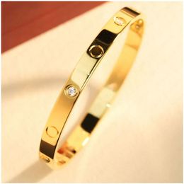 Gold Bangle stainless steel screwdriver couple lover screw bracelet mens luxury bracelet fashion Jewellery Valentine Day gift for gi193u