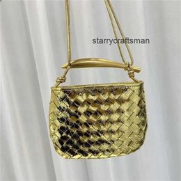 Totes Bag Woven Sardine Luxury Botte Venetas Bags Large Designer Capacity Handbag Leather Bag Woven Bag 2023 border Cracking Pattern Top Oil Wax Cowhide One Sho WN-ASJ