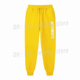 Vetements Pants Men's Sweatpants VETEMENTS Printed Joggers Pants Pockets Outdoor Hiking Running Survetemen Trouser Streetwear Sweatpants 119