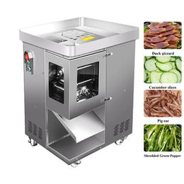 Commercial Electric Meat Slicer Shredder Removable Knife Group Dicing Machine Automatic Meat Cutter Machine