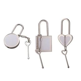 Party Favour Sublimaton Wish Lock Lage Padlock Valentines Day Heat Transfer Heart-Shaped Square Circar Fast Xu 0228 Drop Delivery Hom Dhb6D