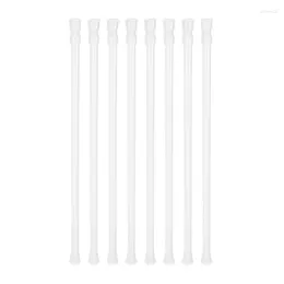 Shower Curtains 8 Small Tension Rods 15.7 Inch To 28 Spring Extendable Curtain Rod For Kitchen Cabinet Cu