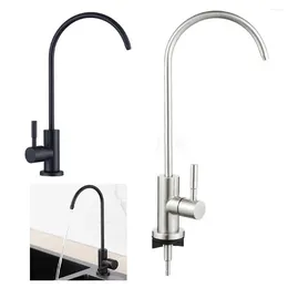 Kitchen Faucets 1pc G1/2 Stainless Steel Gooseneck Water Purifier Faucet Reverse Osmosis Drinking Filter Accessories