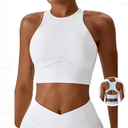 Yoga Outfit Sports Bra Fitness Sportswear Women Gym Female Top Bras For Breathable Workout Underwear Shockproof Vest