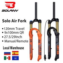 BOLANY Bike Air Fork 27529inch 120mm Travel Oil Suspension Lightweight Magnesium Alloy Quick Release Bicycle 231221