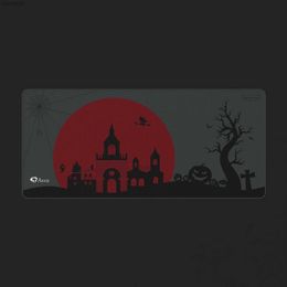 Mouse Pads Wrist Rests Akko Dracula Castle Mouse Pad Large XXL Office Computer Desk Table Mat Keyboard Non-Slip Gaming MousePad 900x400x4mmL231221