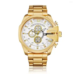 Wristwatches Watch Men's Large Dial Quartz Stainless Steel Watches Luxury Minimalist Men