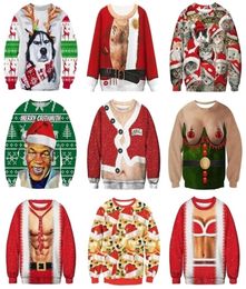 Funny Christmas Sweater Men Women Ugly Christmas Sweater For Holidays Santa Elf Sweater Autumn Winter Pullover Sweaters Clothing 25277790
