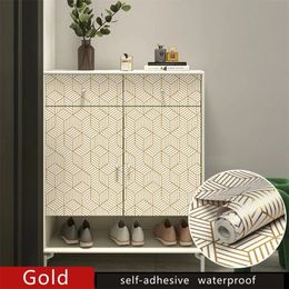 Geometric Wallpapers Grid Self Adhesive Peel and Stick Flower Leaves Contact Paper for Wall Renovation Furniture Sticker 231220