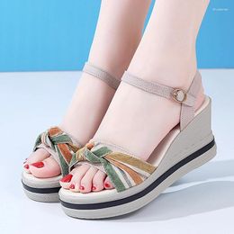 Sandals Platform Women Soft Height Increasing Female Fashion Buckle Strap Women's Outdoor Sandalias De Mujer