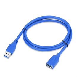 Direct selling pure copper blue multifunctional waterproof fast charging USB 3.0 extension cable, high-speed mobile hard drive c