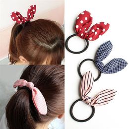 100PCS Children Ears Hair Band Cute Girls Accessories Hair Scrunchies Headband Hair Rope337r