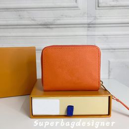 Top Quality Designer Short Wallets Lady Luxurys Fashion Designer Zipper Classical Purse Small Size