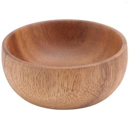 Dinnerware Sets Acacia Wooden Plate Dough Bowl Serving Tray Rice Kitchen Utensils Household Salad Dishware