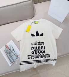 Men039s and women039s Tshirt splicing printing short sleeve early spring double strand fine cotton fabric digital printing 5218875