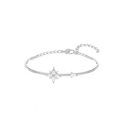 Swarovskis Bracelet Designer Women Original Quality Charm Bracelets Octagonal Bracelet Versatile Trend Female Bracelet