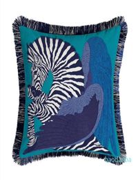 Wildlife Animal Print Sofa Pillow Case Home Room Pillow Case Cushion Cover Short Velvet Fabrics Throw Pillowcases Home Sofa Decora1563397