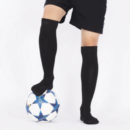 3 Pairs Mens Sports Socks Knee High Long Football Solid Black Blue Breathable Summer Thin Running Soccer Athletic Sock 231220