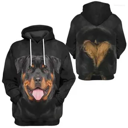 Men's Hoodies Rottweiler/Shetland Sheepdog/Vizsla 3D Printed Hoodie Women For Men Pullovers Street Tracksuit Love Dog Gift