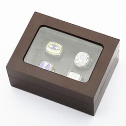 Factory high quality four slots wooden display ring box 16 12 7cm drop 287k