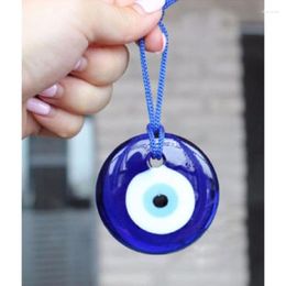 Keychains Lucky Turkish Greek Evil Blue Eye Charm Pendant Lamp Work Glass Car Home Amulet Jewellery Accessories Drop Ship