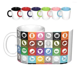 Mugs Colour Vowel Tiles Ceramic Coffee Cups Milk Tea Mug Colorvowel Anchorimages Colorvowelanchorimages Creative Trending
