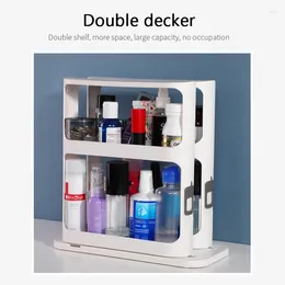 Kitchen Storage Multi-Function Rotating Rack Seasoning Box Home Bathroom Cabinet Holder Spice Jar Organiser