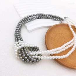Chains 1 Piece Of Fashion Simple Designer Handmade Beaded Necklace Exaggerated And Aloof Style Is Suitable For Everyday Wear Gift Jewel