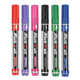 6pcslot Germany 651 Paint Marker Colour Round Head Whiteboard Pen Ink Not Easy To Dry Up 15mm25mm 231220