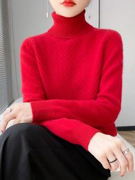 Women's Sweaters Women Fashion Merino Wool Tops Sweater Turtleneck Full Sleeve Spring Winter Thick Clothing Jumper Knitwears