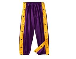 Sports Trousers Men s Basketball Training Full opening Button down Pants Loose Plus Size Side opening Men 2207209694557