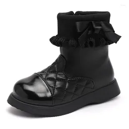 Boots Children's Sock Girls' Princess Leather Autumn Fashion Bow Baby Ankle