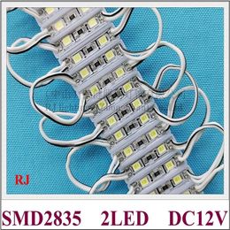 26mm X 07mm SMD 2835 LED module light lamp for mini sign and letters DC12V 2led 0 4W epoxy waterproof high bright factory direct s255h